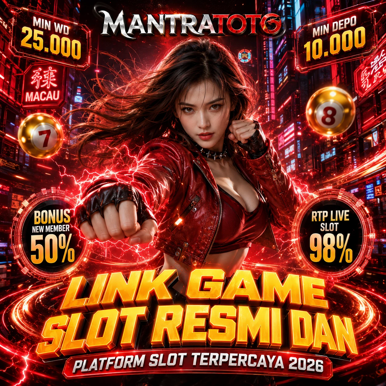 Thumbnail 1 of 3, Poster, MANTRATOTO - Link Game Slot Resmi dan Platform Slot Terpercaya 2026 designed and sold by MANTRATOTO.